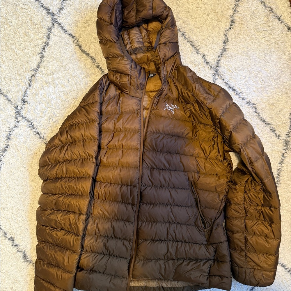 Arc’teryx Brown Hooded Puffer Jacket
